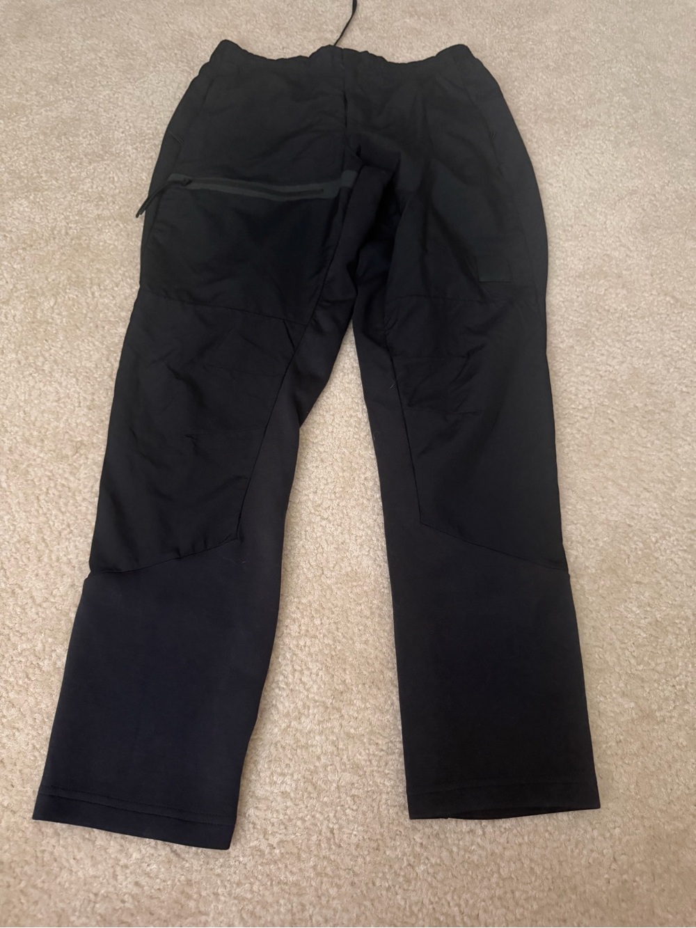 Gymshark Black Mixed Fabric Cargo Training Pants XS NWOT